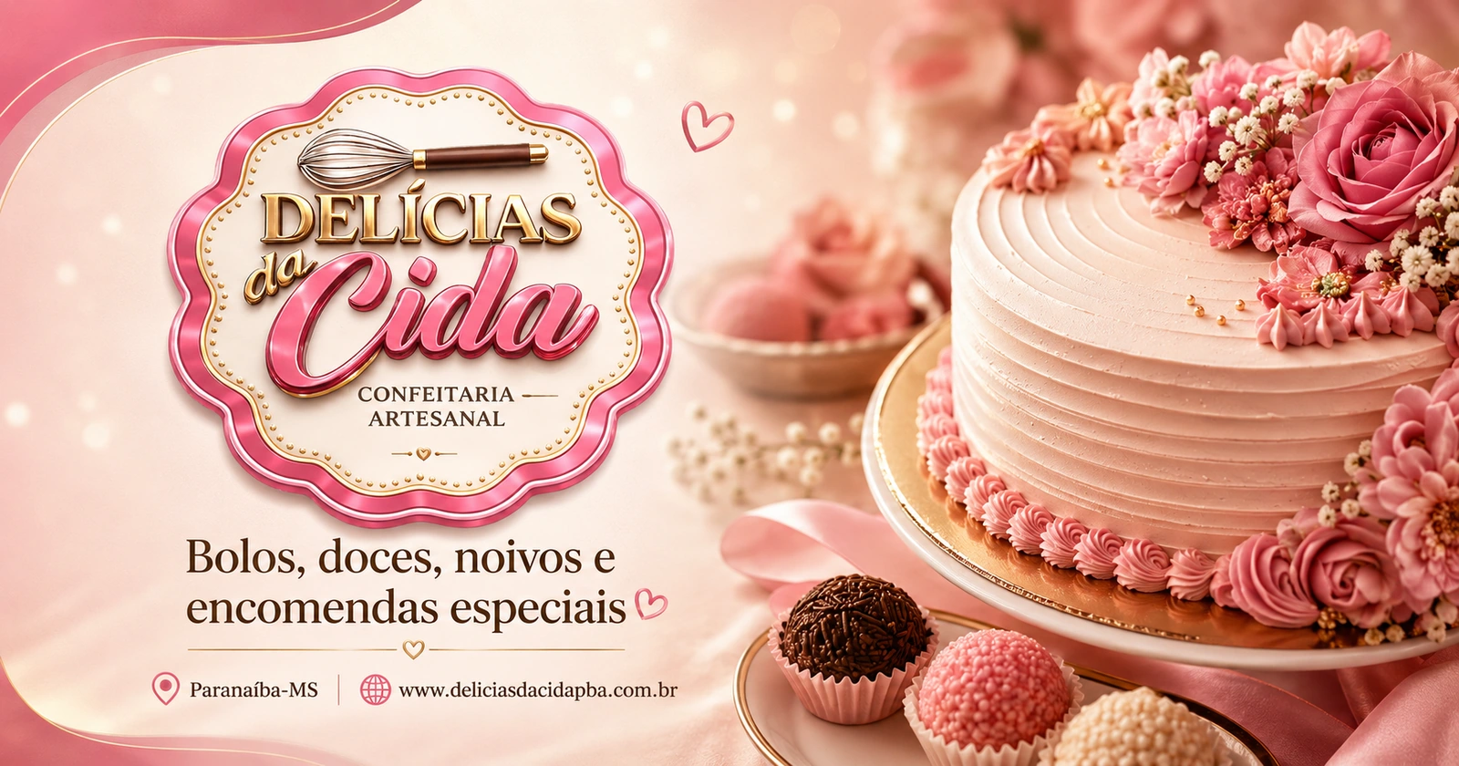 Imagem institucional premium da Delícias da Cida